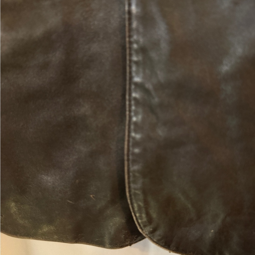Vintage Joseph Barry by Adler Leather Blazer Jacket Brown Patina Size 40 - Picture 5 of 15